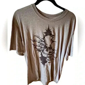 Gildan XL skeleton t shirt in‎ heather military green.